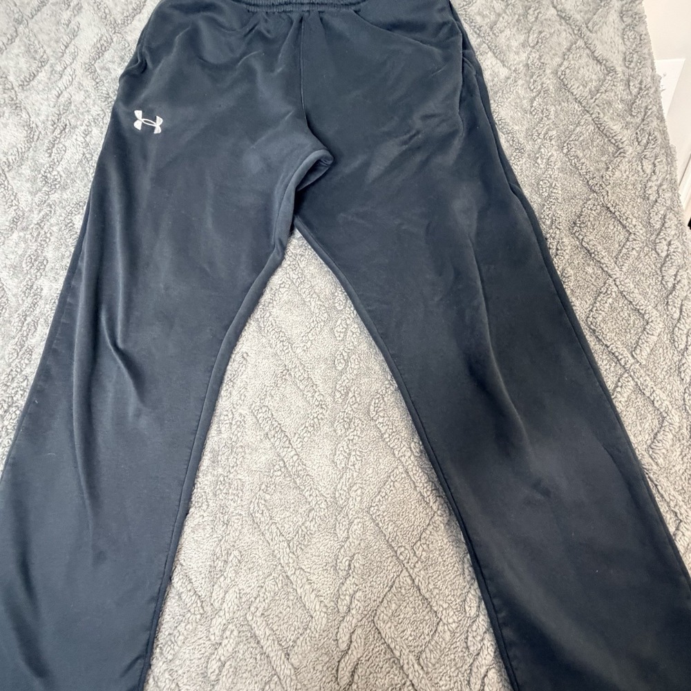 Under Armour ColdGear Mens Black Polyester Sweatpants Pockets Medium